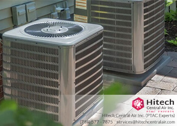 How do central air conditioners operate?